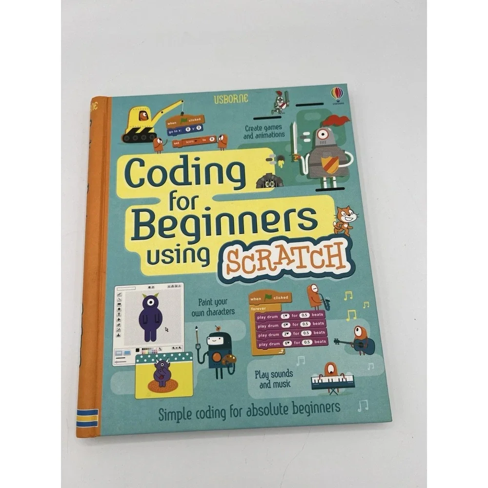 💻 Coding for Beginners Using Scratch – IR – Spiral-bound – VERY GOOD